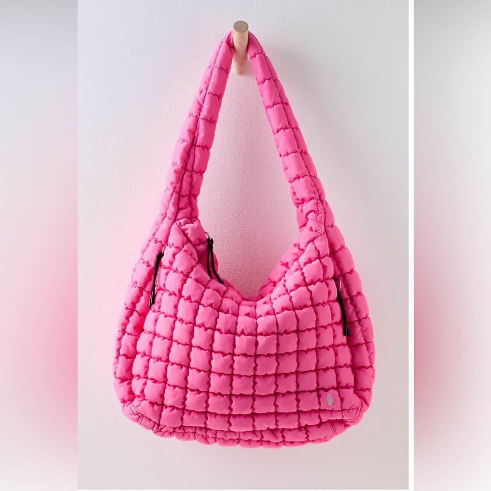 NWT FP Movement Quilted Carryall Bag Bubblegum Pink - Picture 2 of 10